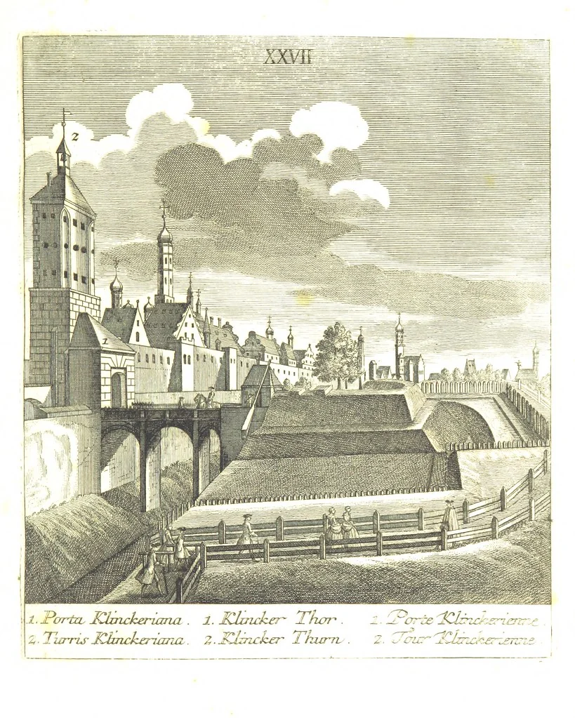An illustration from Die Schönheiten der Königl. Kreisstadt Augsburg und deren Umgebungen, in 49 bildlichen Vorstellungen, mit Beschreibung von G. H. K, 1819, leaf 95