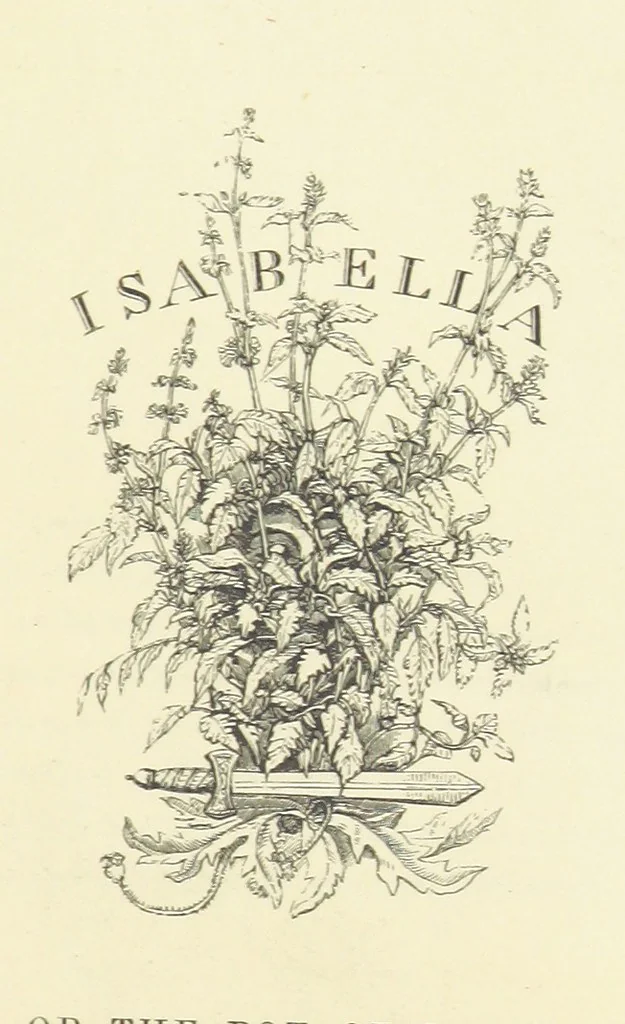 An illustration from The Poetical Works of John Keats. With a memoir by Richard Monckton Milnes. Illustrated by 120 designs, original and from the antique, drawn on wood by George Scharf, Jun, 1854, leaf 247