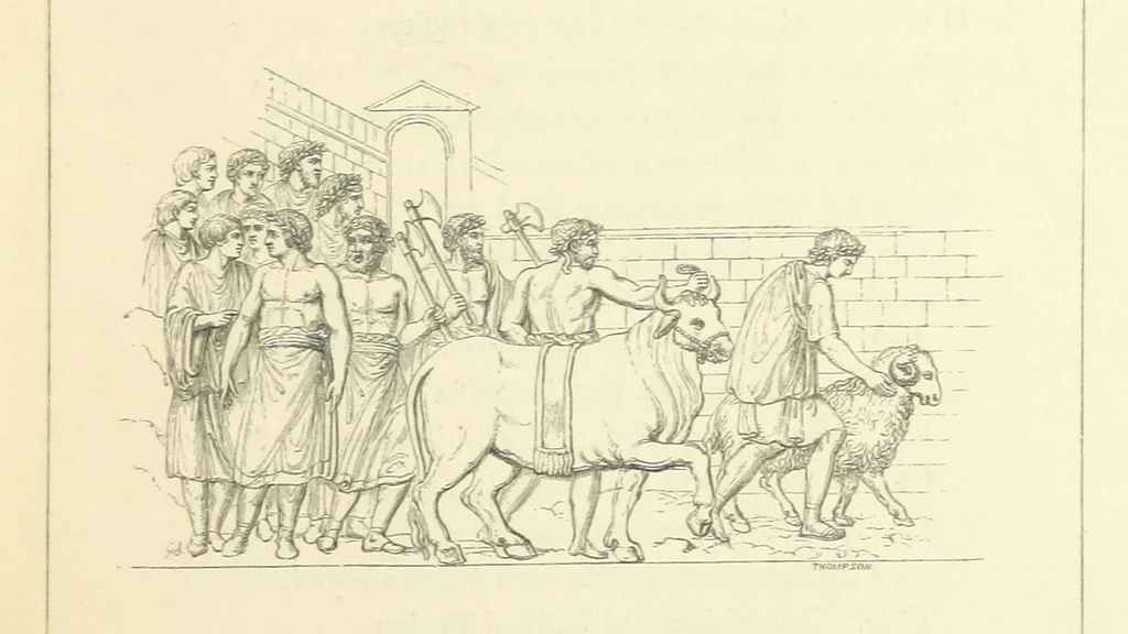 An illustration from The Poetical Works of John Keats. With a memoir by Richard Monckton Milnes. Illustrated by 120 designs, original and from the antique, drawn on wood by George Scharf, Jun, 1854, leaf 373