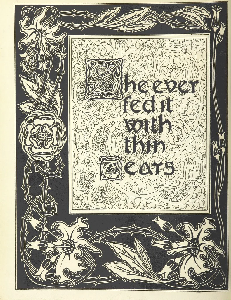 An illustration from Isabella, or The Pot of Basil ... Illustrated and decorated by W. B. Macdougall, 1898, leaf 10
