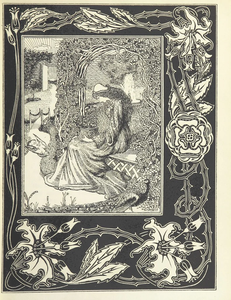 An illustration from Isabella, or The Pot of Basil ... Illustrated and decorated by W. B. Macdougall, 1898, leaf 11