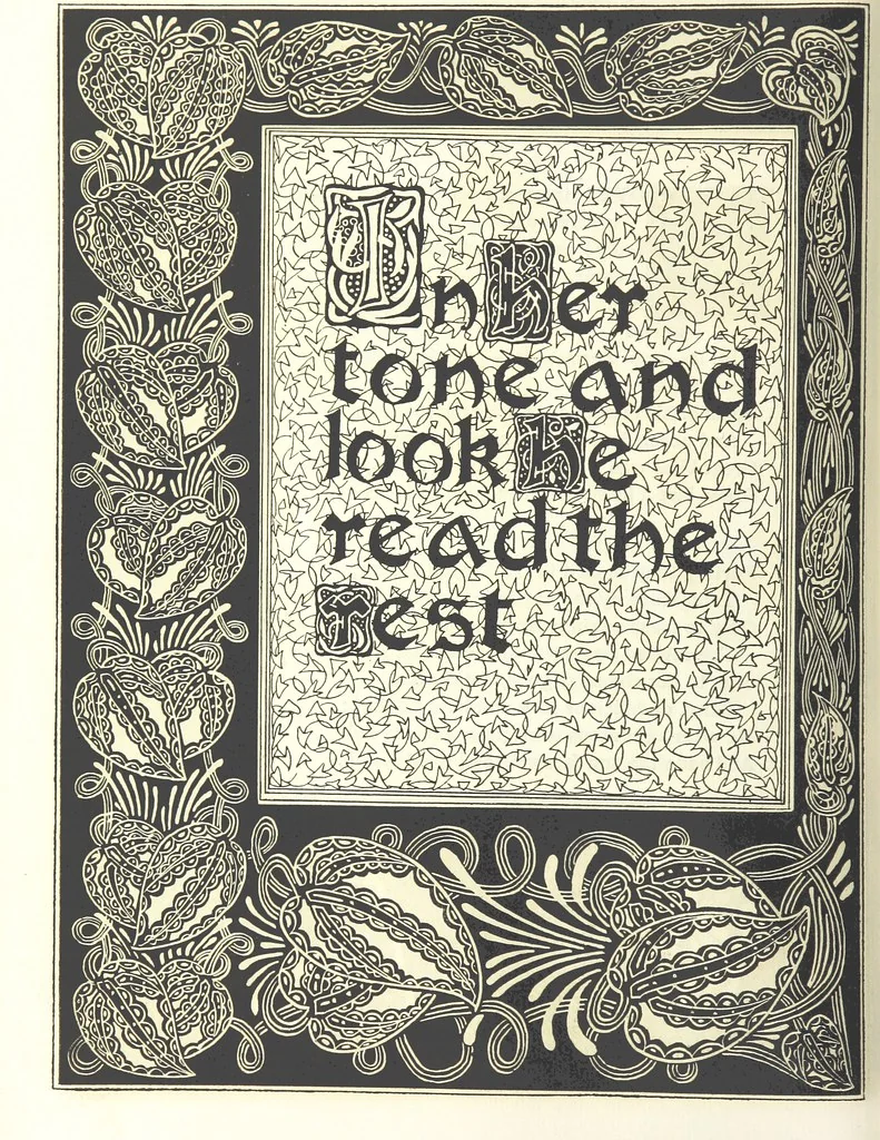 An illustration from Isabella, or The Pot of Basil ... Illustrated and decorated by W. B. Macdougall, 1898, leaf 18
