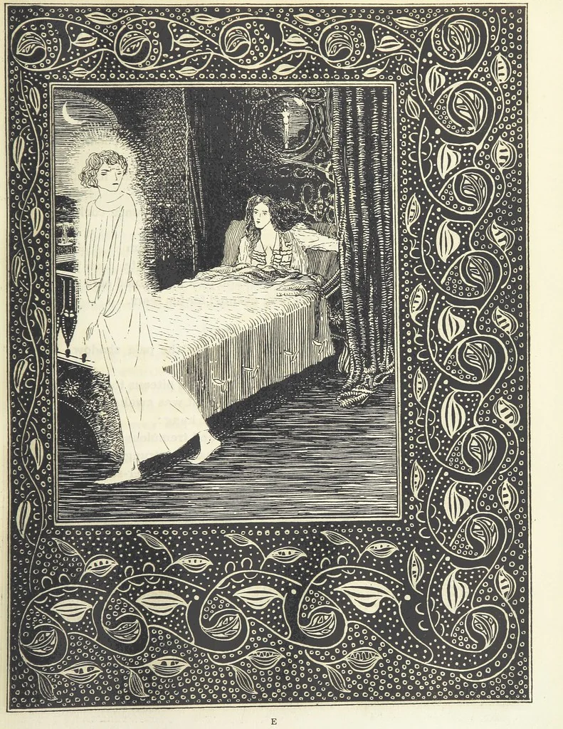 An illustration from Isabella, or The Pot of Basil ... Illustrated and decorated by W. B. Macdougall, 1898, leaf 37