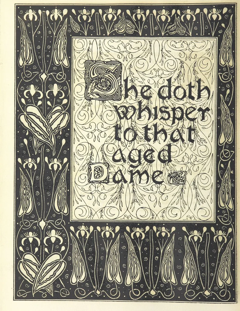 An illustration from Isabella, or The Pot of Basil ... Illustrated and decorated by W. B. Macdougall, 1898, leaf 42