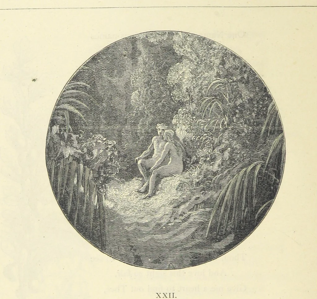 An illustration from The Christian Year, etc. [With a portrait, 1874, leaf 100