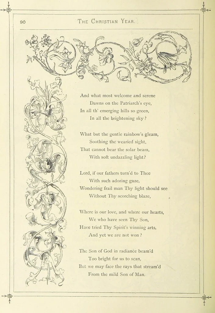 An illustration from The Christian Year, etc. [With a portrait, 1874, leaf 106