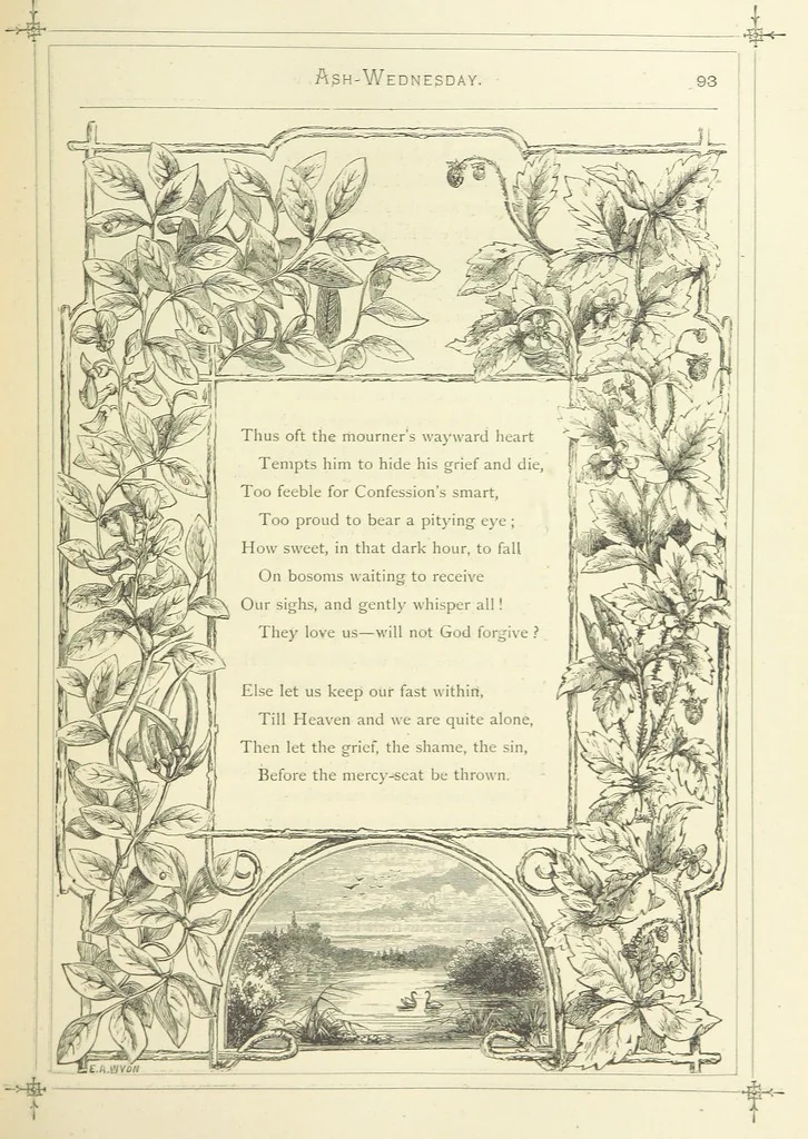 An illustration from The Christian Year, etc. [With a portrait, 1874, leaf 109