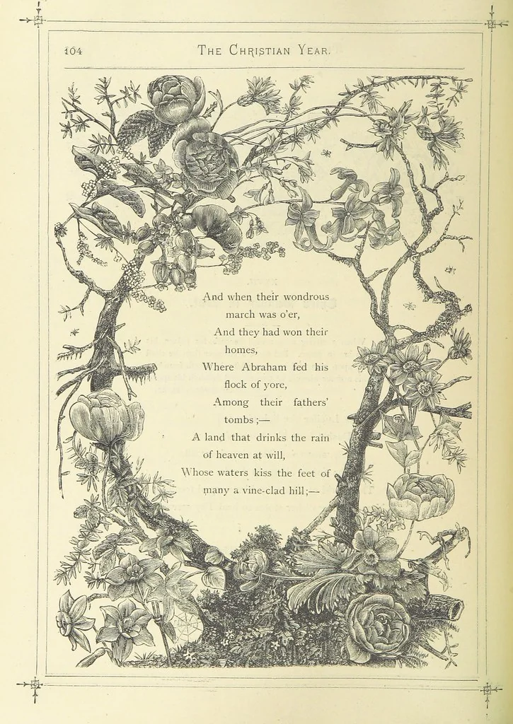 An illustration from The Christian Year, etc. [With a portrait, 1874, leaf 120