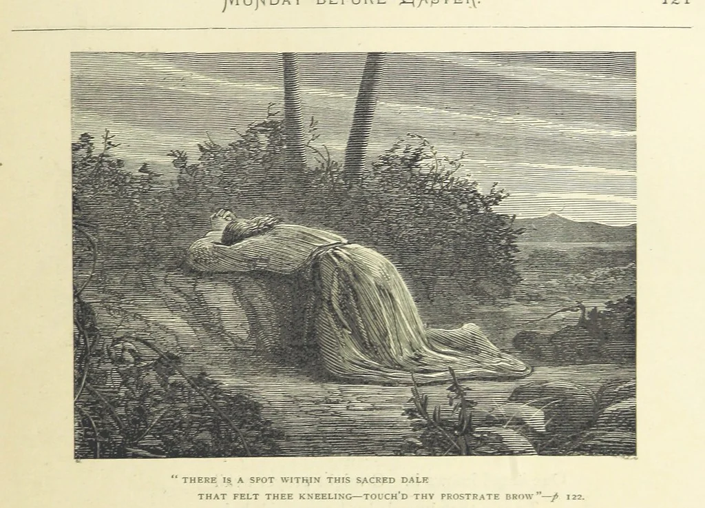 An illustration from The Christian Year, etc. [With a portrait, 1874, leaf 137