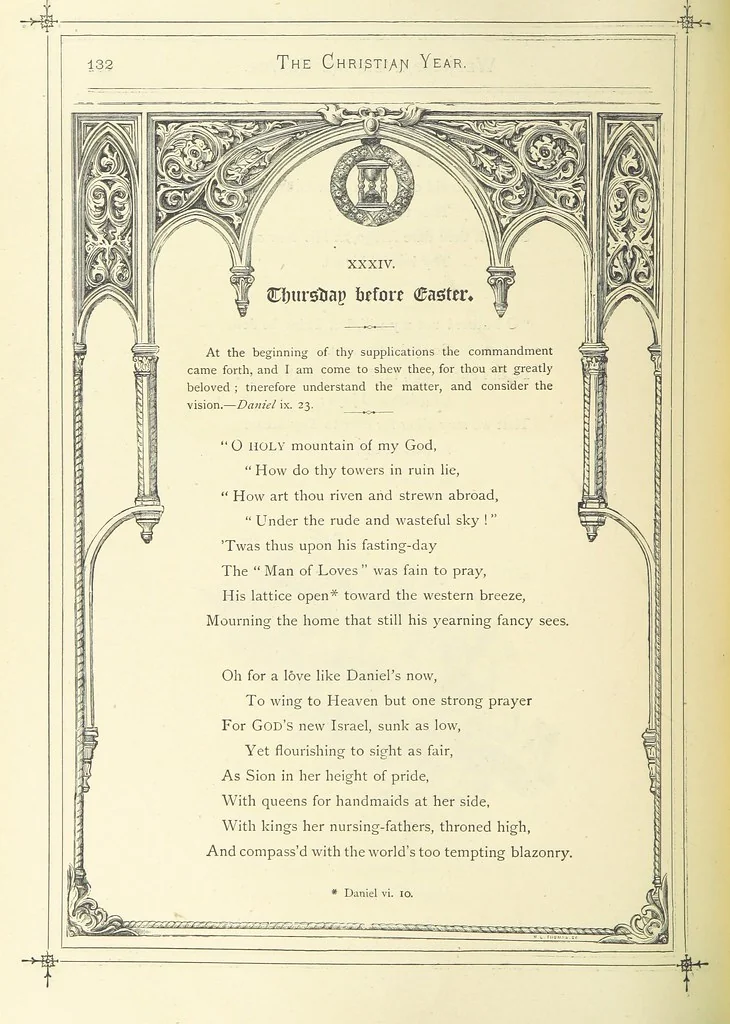 An illustration from The Christian Year, etc. [With a portrait, 1874, leaf 148
