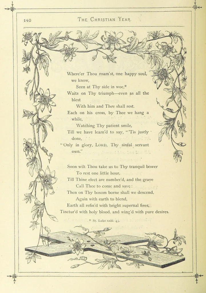 An illustration from The Christian Year, etc. [With a portrait, 1874, leaf 156
