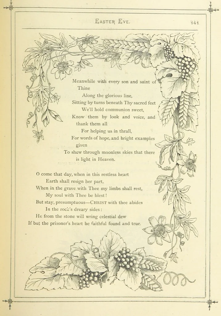 An illustration from The Christian Year, etc. [With a portrait, 1874, leaf 157