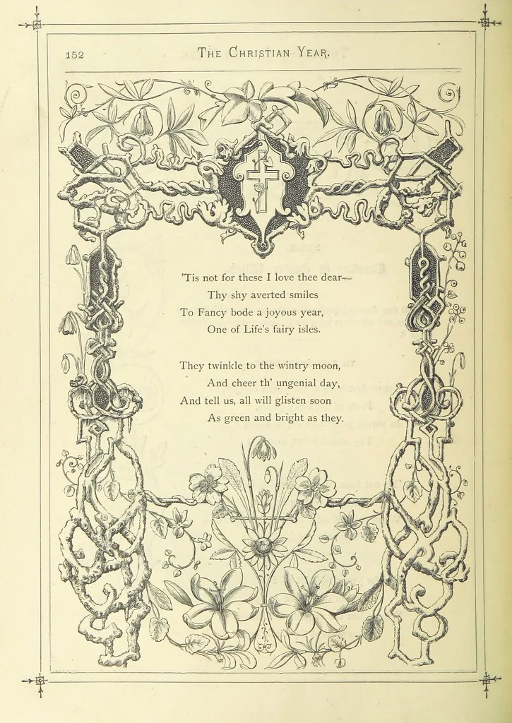An illustration from The Christian Year, etc. [With a portrait, 1874, leaf 168