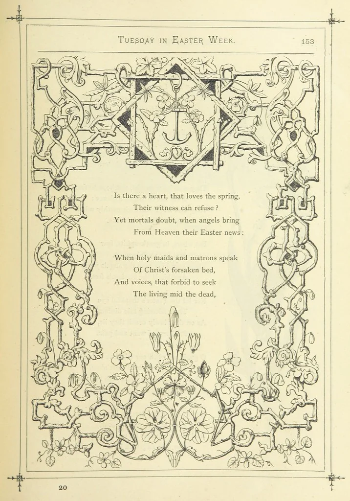 An illustration from The Christian Year, etc. [With a portrait, 1874, leaf 169