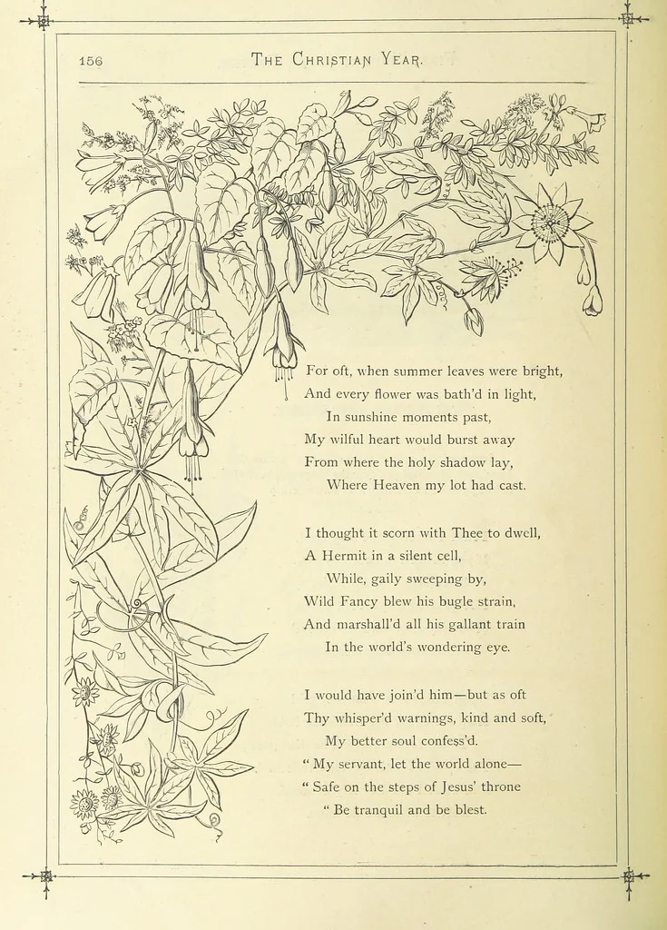 An illustration from The Christian Year, etc. [With a portrait, 1874, leaf 172