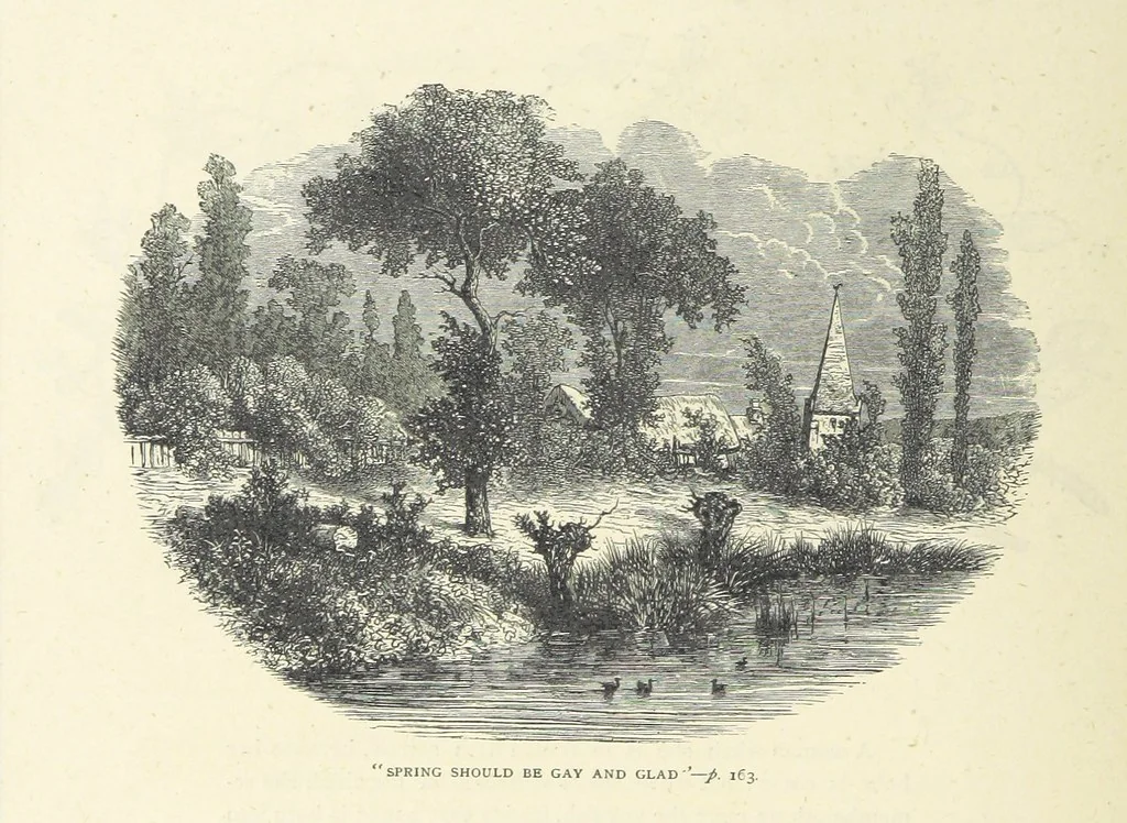 An illustration from The Christian Year, etc. [With a portrait, 1874, leaf 180