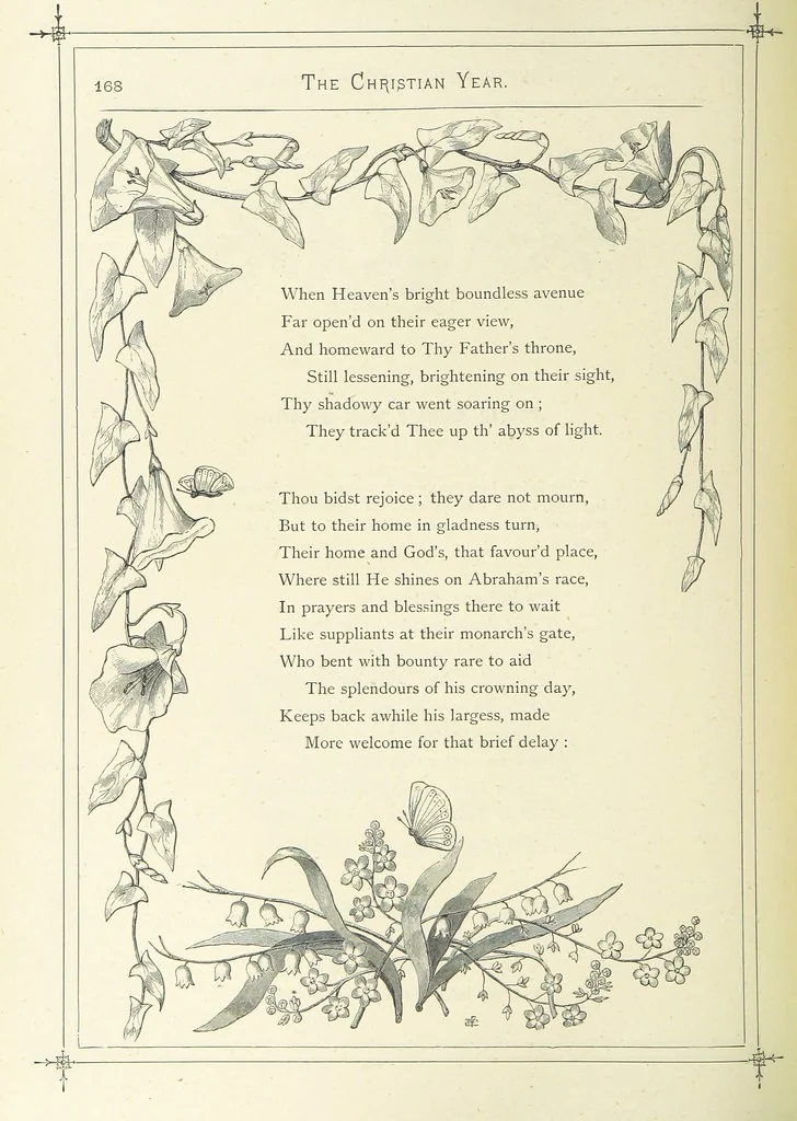 An illustration from The Christian Year, etc. [With a portrait, 1874, leaf 184