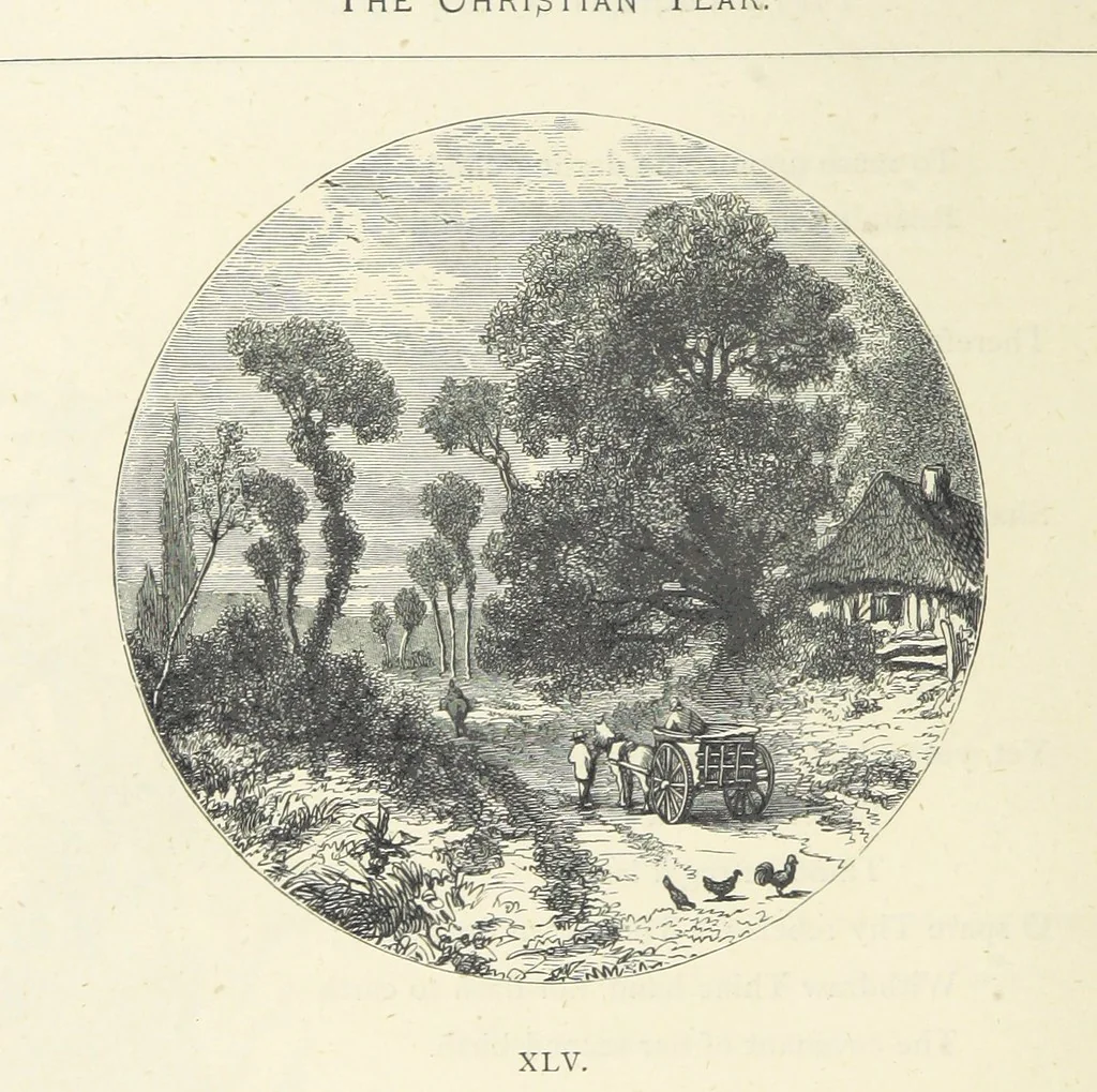 An illustration from The Christian Year, etc. [With a portrait, 1874, leaf 192