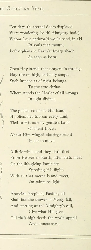 An illustration from The Christian Year, etc. [With a portrait, 1874, leaf 198