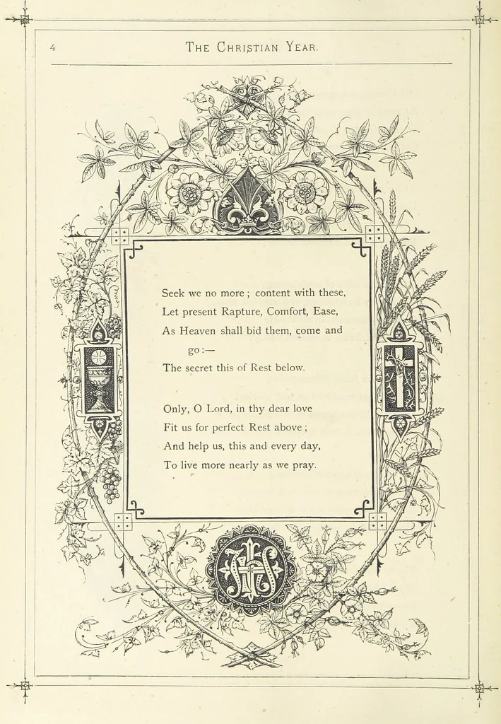 An illustration from The Christian Year, etc. [With a portrait, 1874, leaf 20