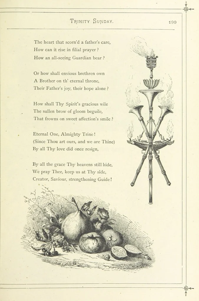 An illustration from The Christian Year, etc. [With a portrait, 1874, leaf 215