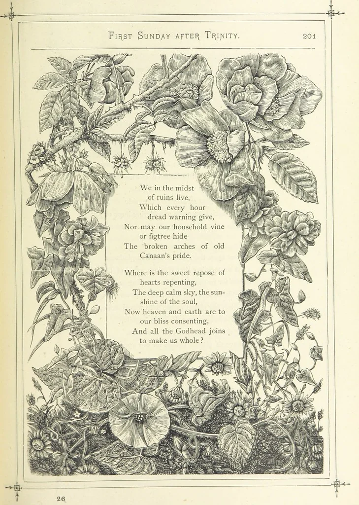 An illustration from The Christian Year, etc. [With a portrait, 1874, leaf 217