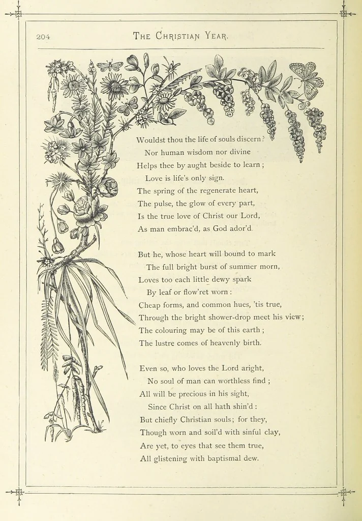 An illustration from The Christian Year, etc. [With a portrait, 1874, leaf 220
