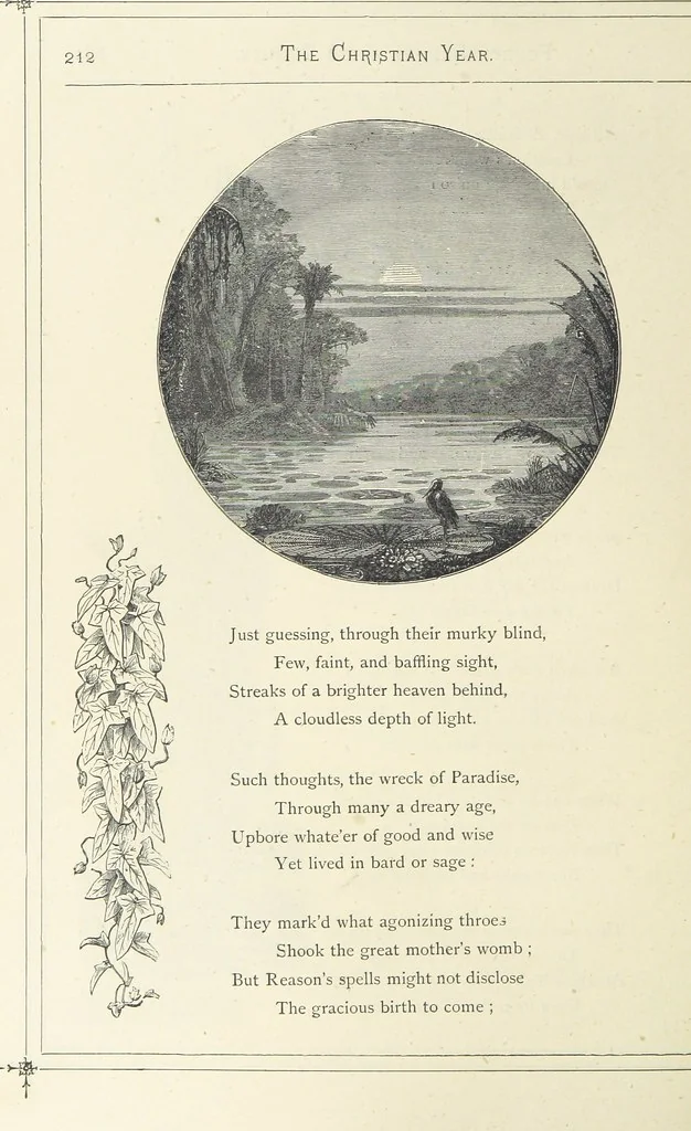An illustration from The Christian Year, etc. [With a portrait, 1874, leaf 228