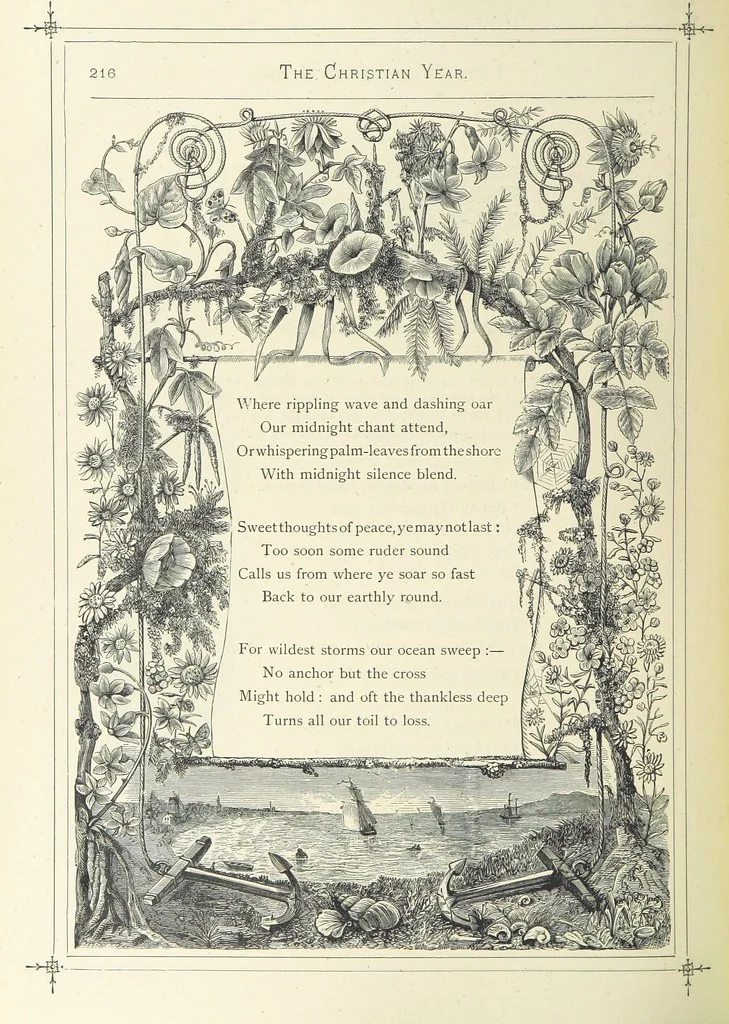 An illustration from The Christian Year, etc. [With a portrait, 1874, leaf 232