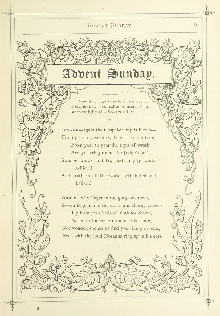 An illustration from The Christian Year, etc. [With a portrait, 1874, leaf 25