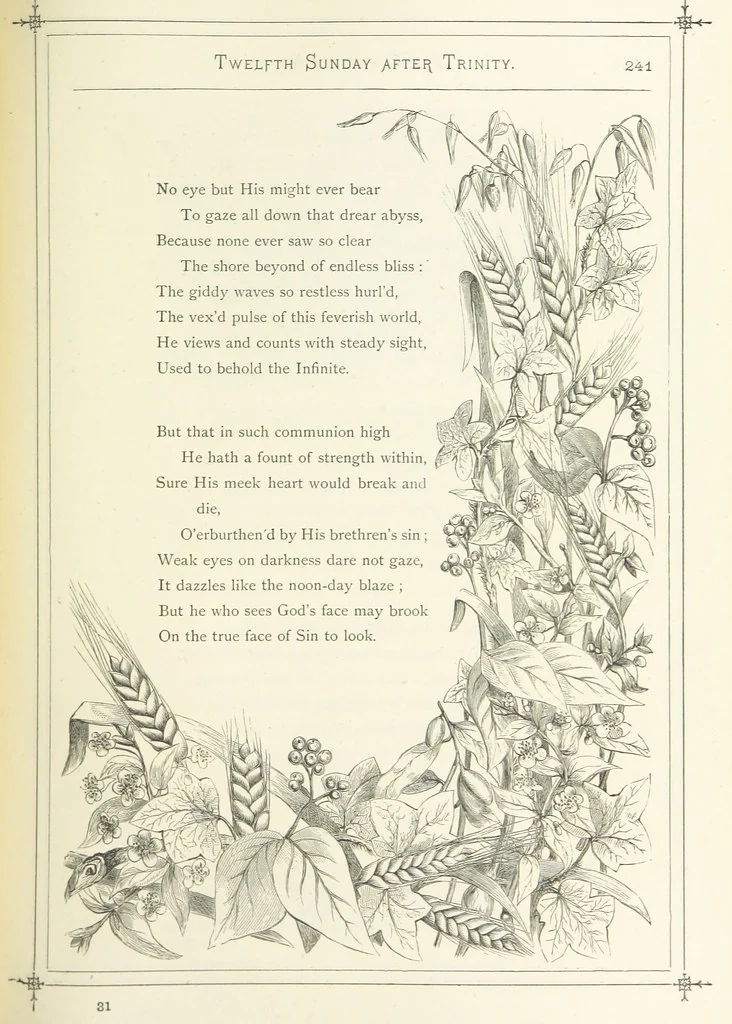 An illustration from The Christian Year, etc. [With a portrait, 1874, leaf 257