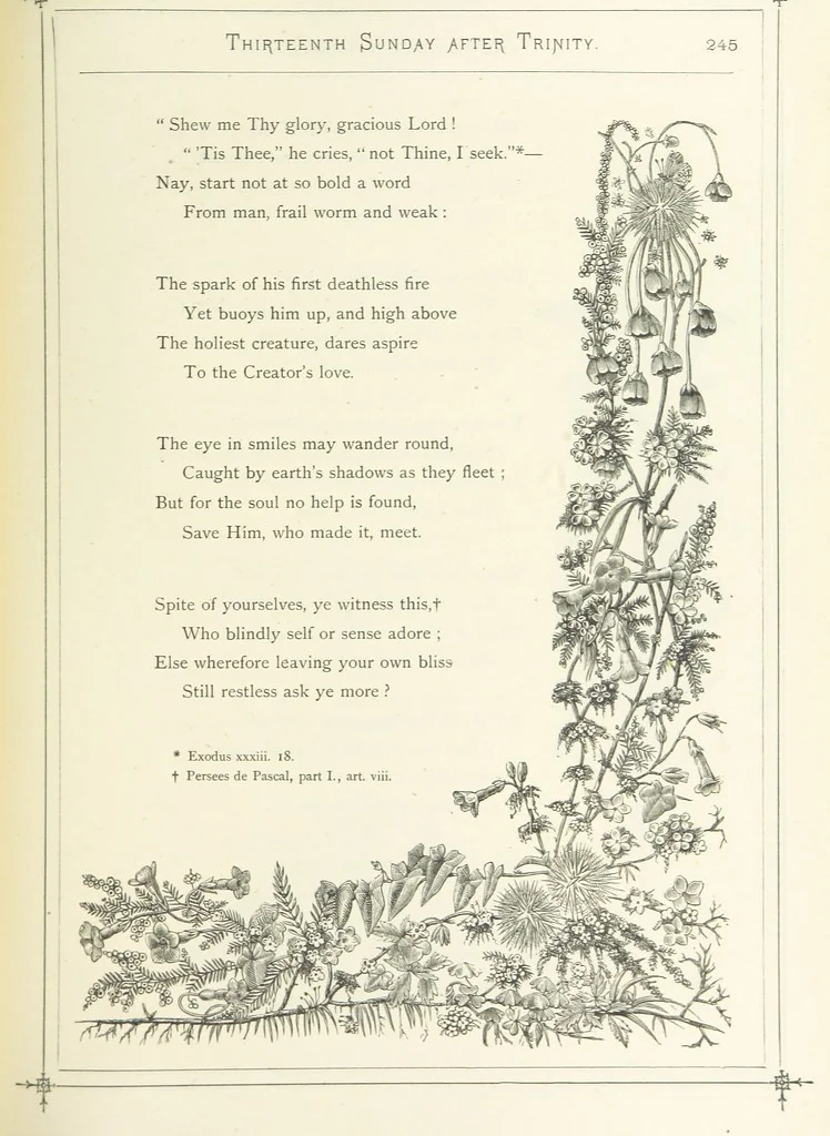 An illustration from The Christian Year, etc. [With a portrait, 1874, leaf 261