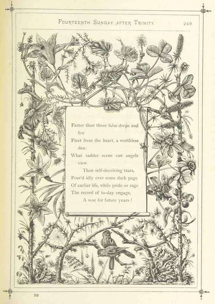 An illustration from The Christian Year, etc. [With a portrait, 1874, leaf 265