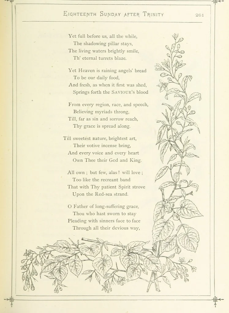 An illustration from The Christian Year, etc. [With a portrait, 1874, leaf 277