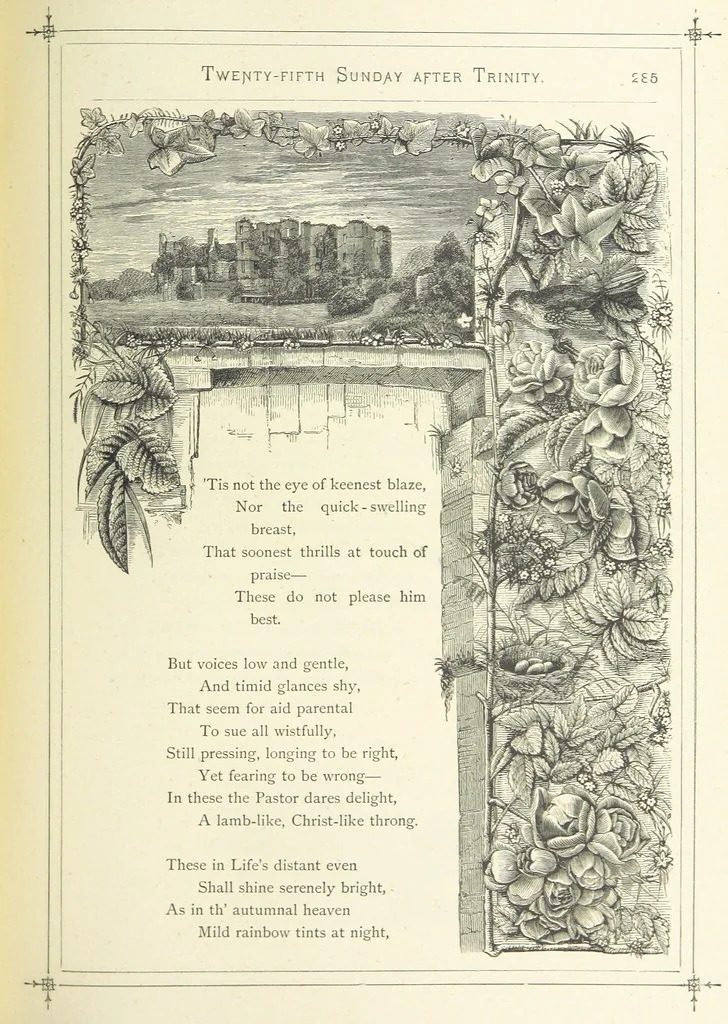 An illustration from The Christian Year, etc. [With a portrait, 1874, leaf 301