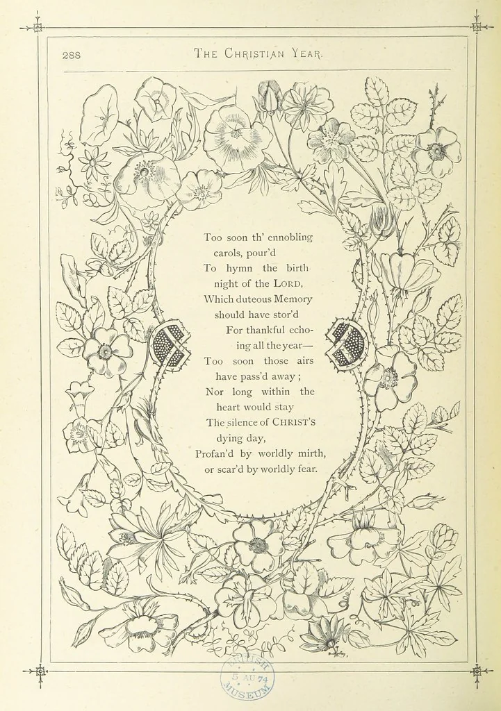An illustration from The Christian Year, etc. [With a portrait, 1874, leaf 304
