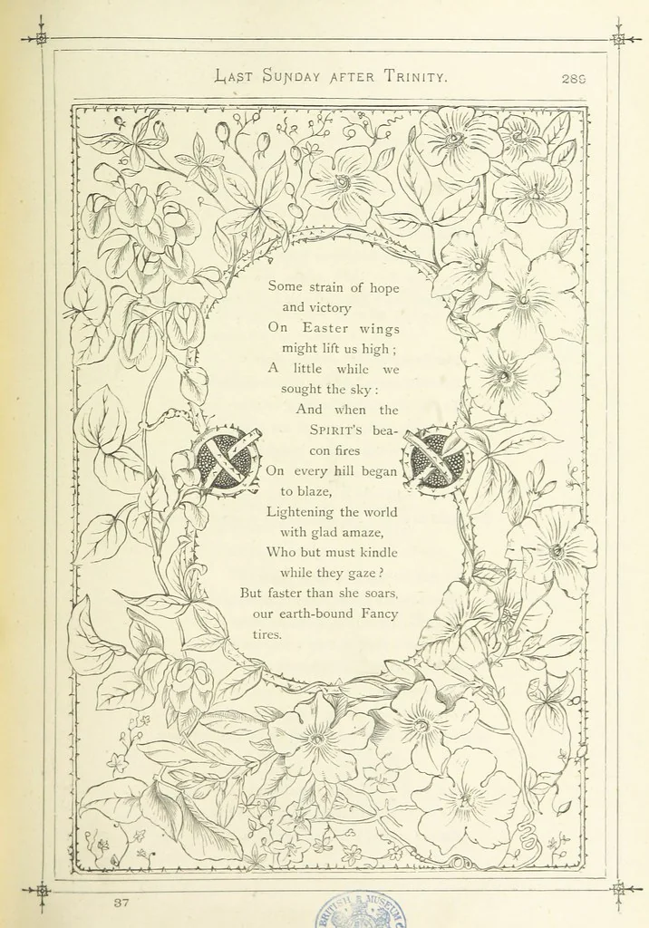 An illustration from The Christian Year, etc. [With a portrait, 1874, leaf 305
