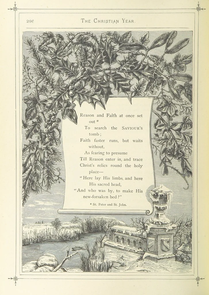 An illustration from The Christian Year, etc. [With a portrait, 1874, leaf 312