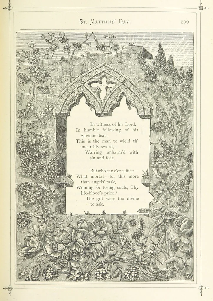 An illustration from The Christian Year, etc. [With a portrait, 1874, leaf 325