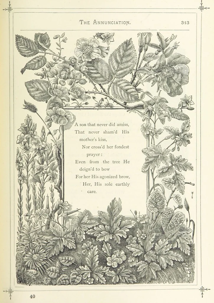 An illustration from The Christian Year, etc. [With a portrait, 1874, leaf 329