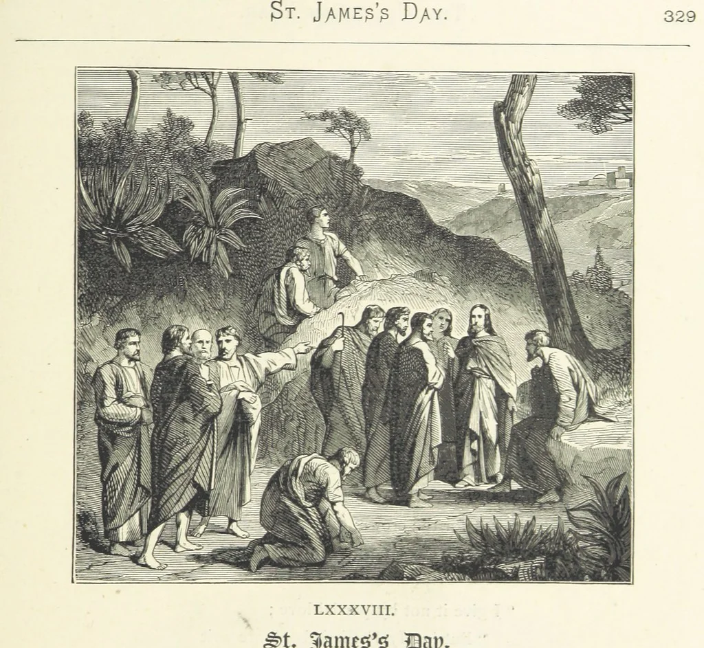 An illustration from The Christian Year, etc. [With a portrait, 1874, leaf 345