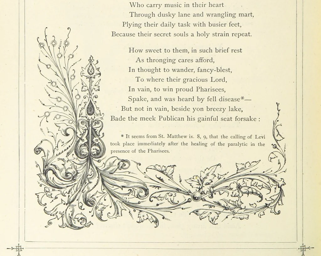 An illustration from The Christian Year, etc. [With a portrait, 1874, leaf 352