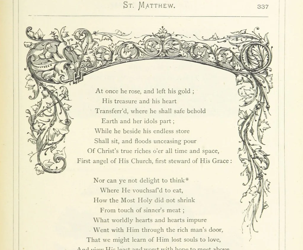 An illustration from The Christian Year, etc. [With a portrait, 1874, leaf 353