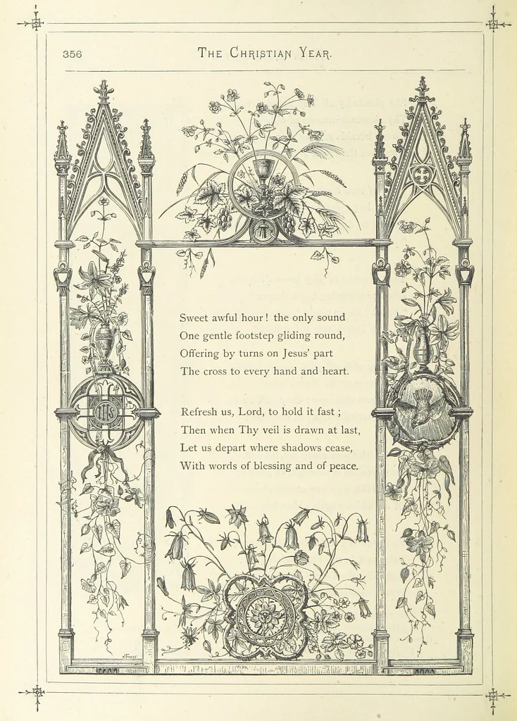 An illustration from The Christian Year, etc. [With a portrait, 1874, leaf 372