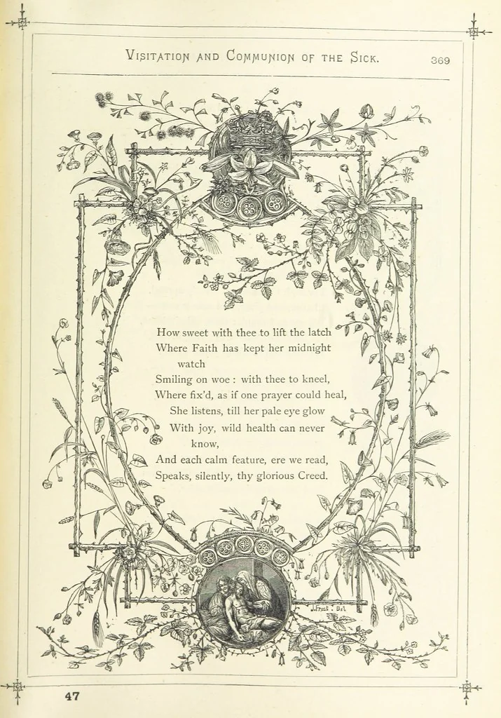 An illustration from The Christian Year, etc. [With a portrait, 1874, leaf 385