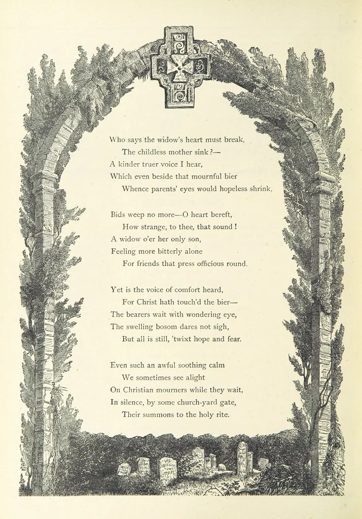 An illustration from The Christian Year, etc. [With a portrait, 1874, leaf 388