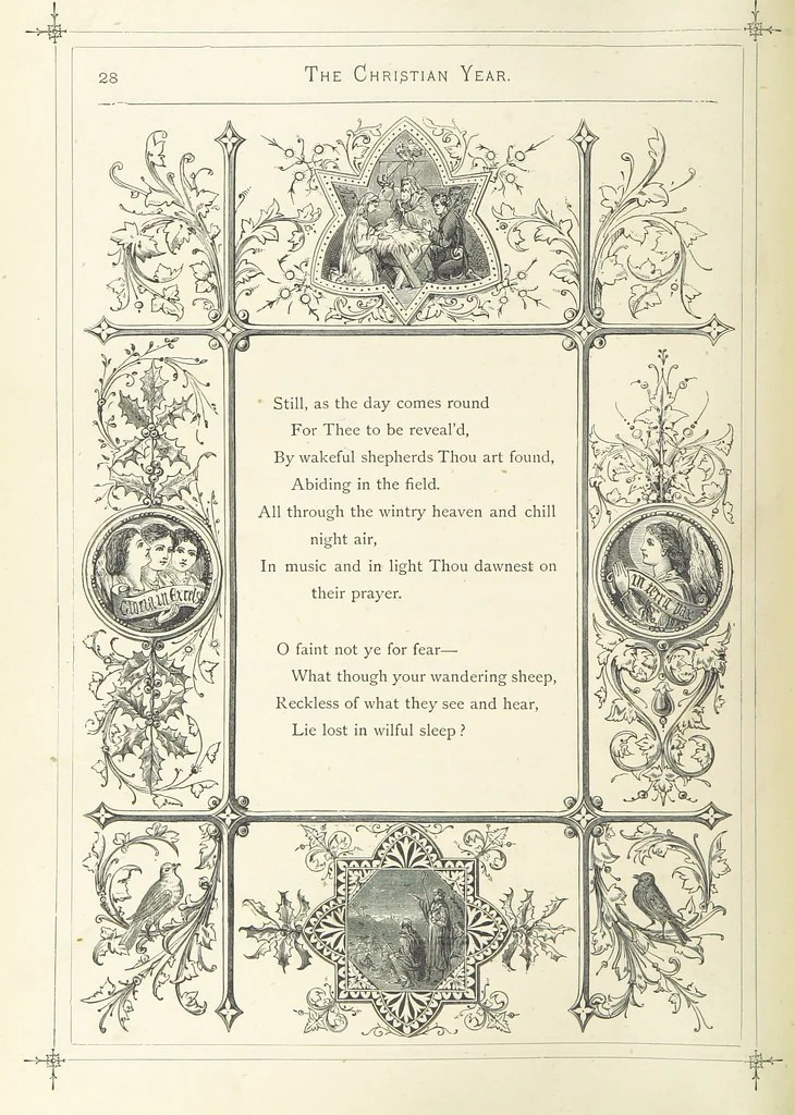 An illustration from The Christian Year, etc. [With a portrait, 1874, leaf 44