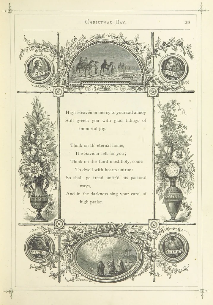 An illustration from The Christian Year, etc. [With a portrait, 1874, leaf 45