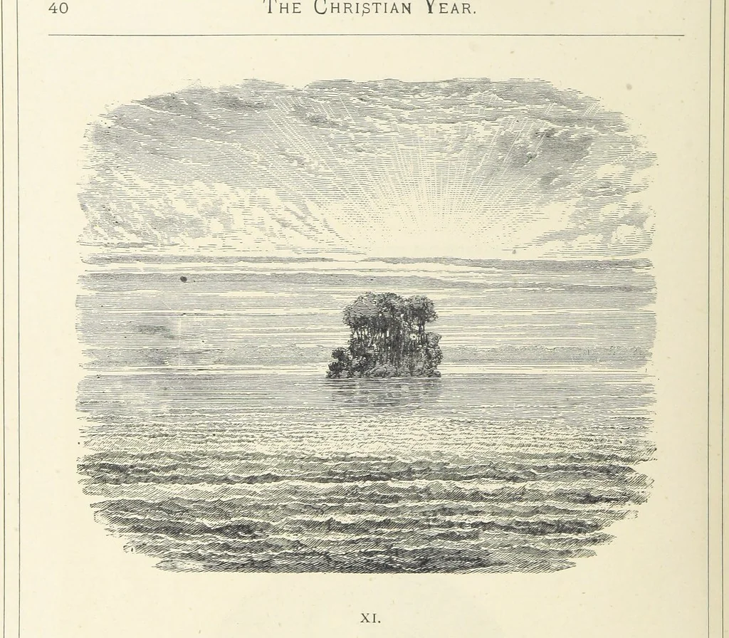 An illustration from The Christian Year, etc. [With a portrait, 1874, leaf 56