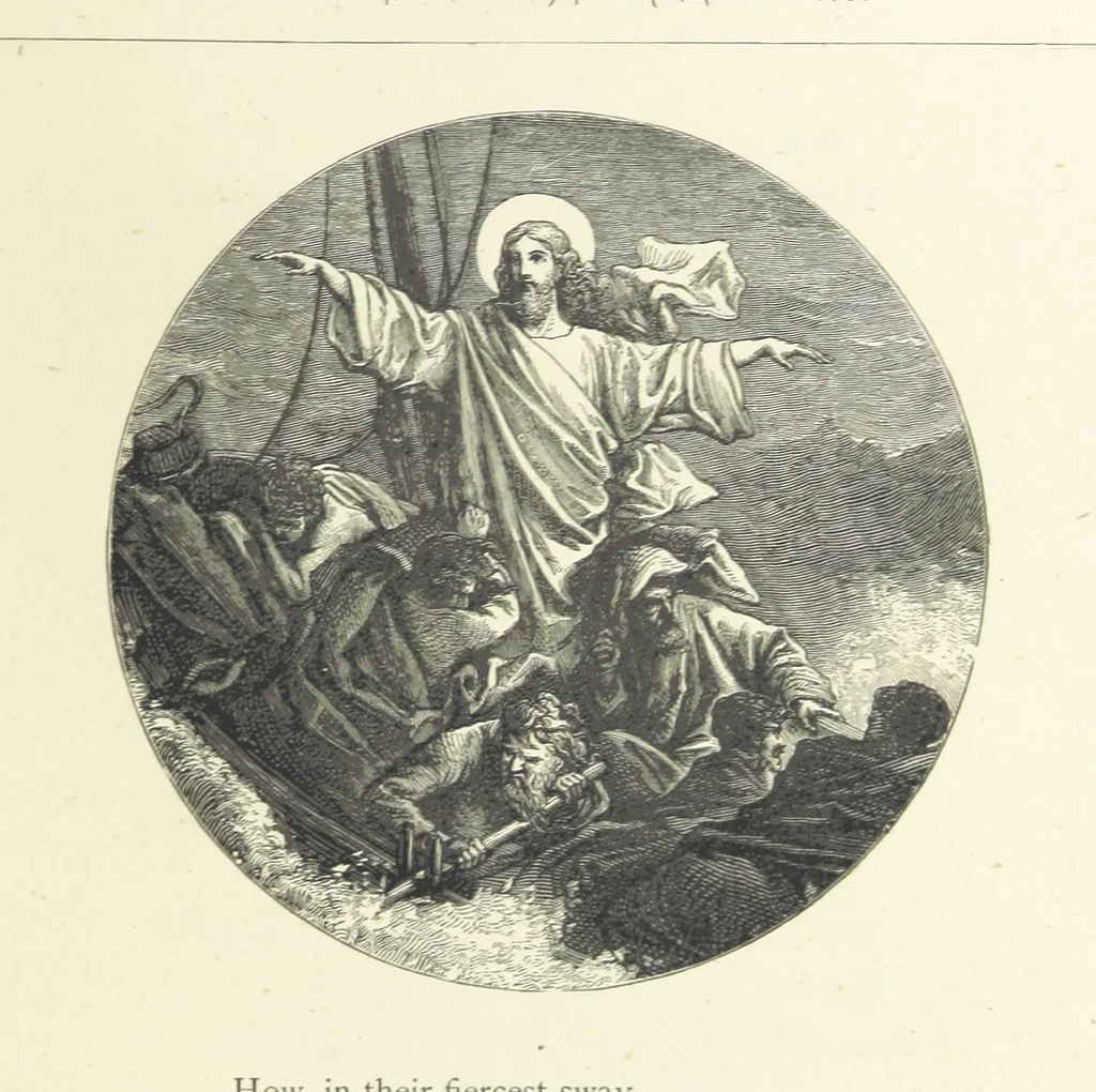 An illustration from The Christian Year, etc. [With a portrait, 1874, leaf 85